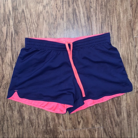 Champion Pants - Champion Womens dark blue & pink athletic shorts
